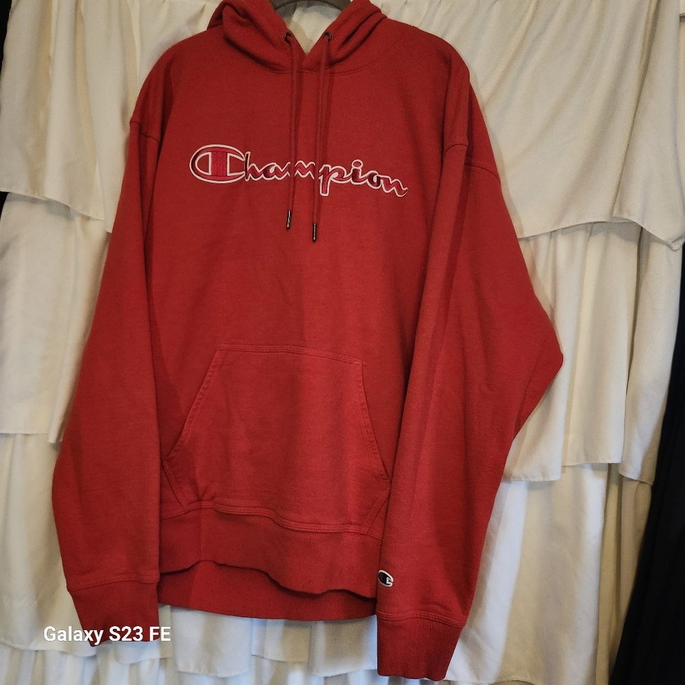 Champion Men's Red Hoodie